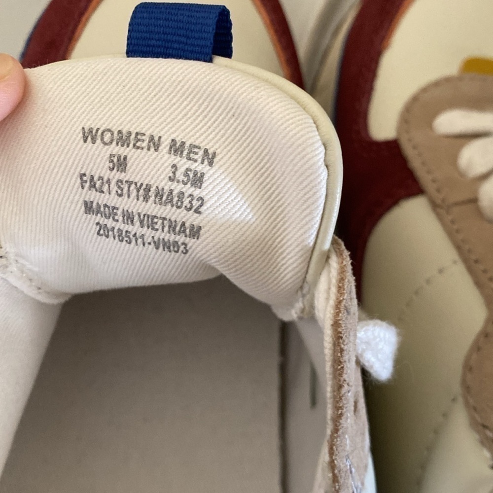 MADEWELL KICKOFF TRAINER SNEAKERS IN
COLORBLOCK LEATHER AND SUEDE SIZE 5 NEW - Picture 7 of 7